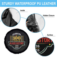 Celebrating 100 Years Of Black History Spare Tire Cover Beginning 1926 Centennial African American Month