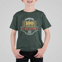 Celebrating 100 Years Of Black History T Shirt For Kid Beginning 1926 Centennial African American Month