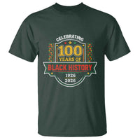 Celebrating 100 Years Of Black History T Shirt Beginning 1926 Centennial African American Month