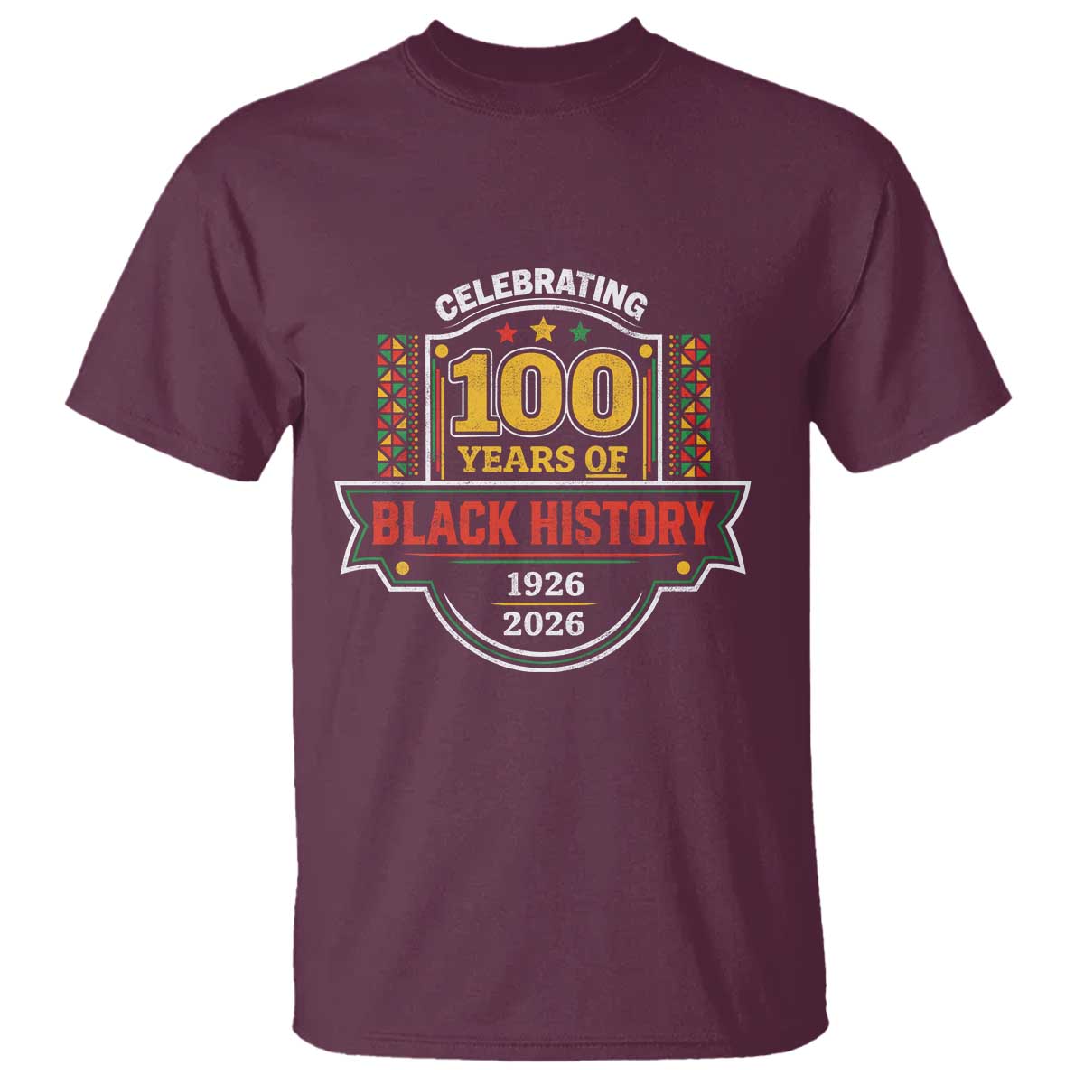 Celebrating 100 Years Of Black History T Shirt Beginning 1926 Centennial African American Month