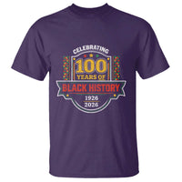 Celebrating 100 Years Of Black History T Shirt Beginning 1926 Centennial African American Month