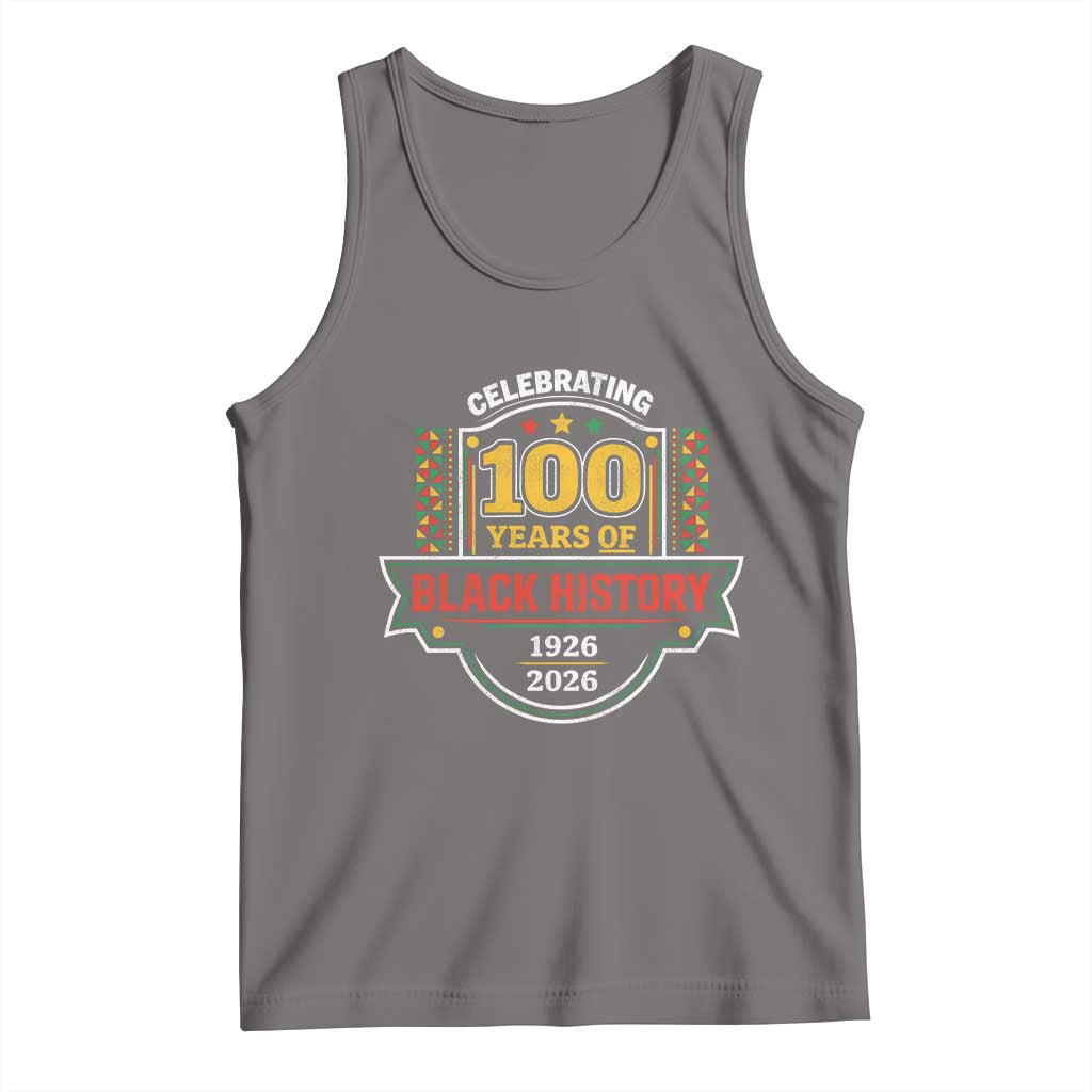 Celebrating 100 Years Of Black History Tank Top Beginning 1926 Centennial African American Month