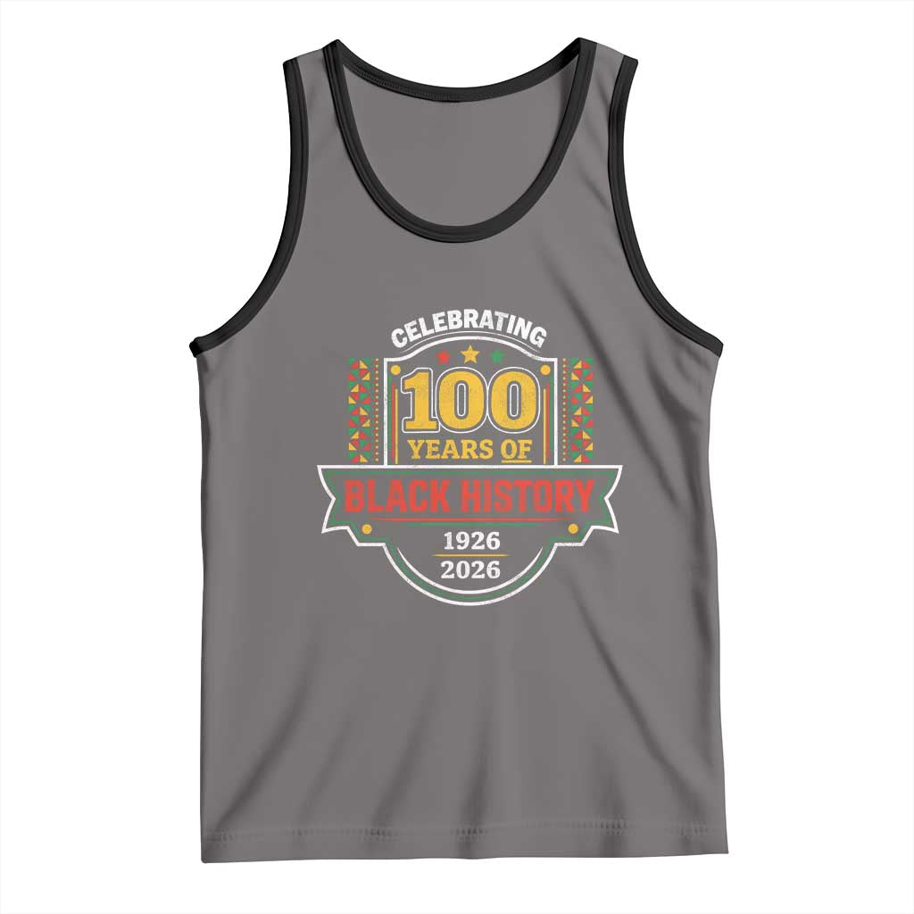 Celebrating 100 Years Of Black History Tank Top Beginning 1926 Centennial African American Month