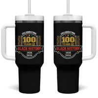 Celebrating 100 Years Of Black History Tumbler With Handle Beginning 1926 Centennial African American Month