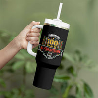 Celebrating 100 Years Of Black History Tumbler With Handle Beginning 1926 Centennial African American Month