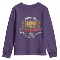 Celebrating 100 Years Of Black History Youth Sweatshirt Beginning 1926 Centennial African American Month