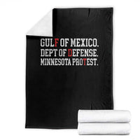 Gulf Of Mexico Dept Of Defense Minnesota Throw Blanket Funny Political American Pride