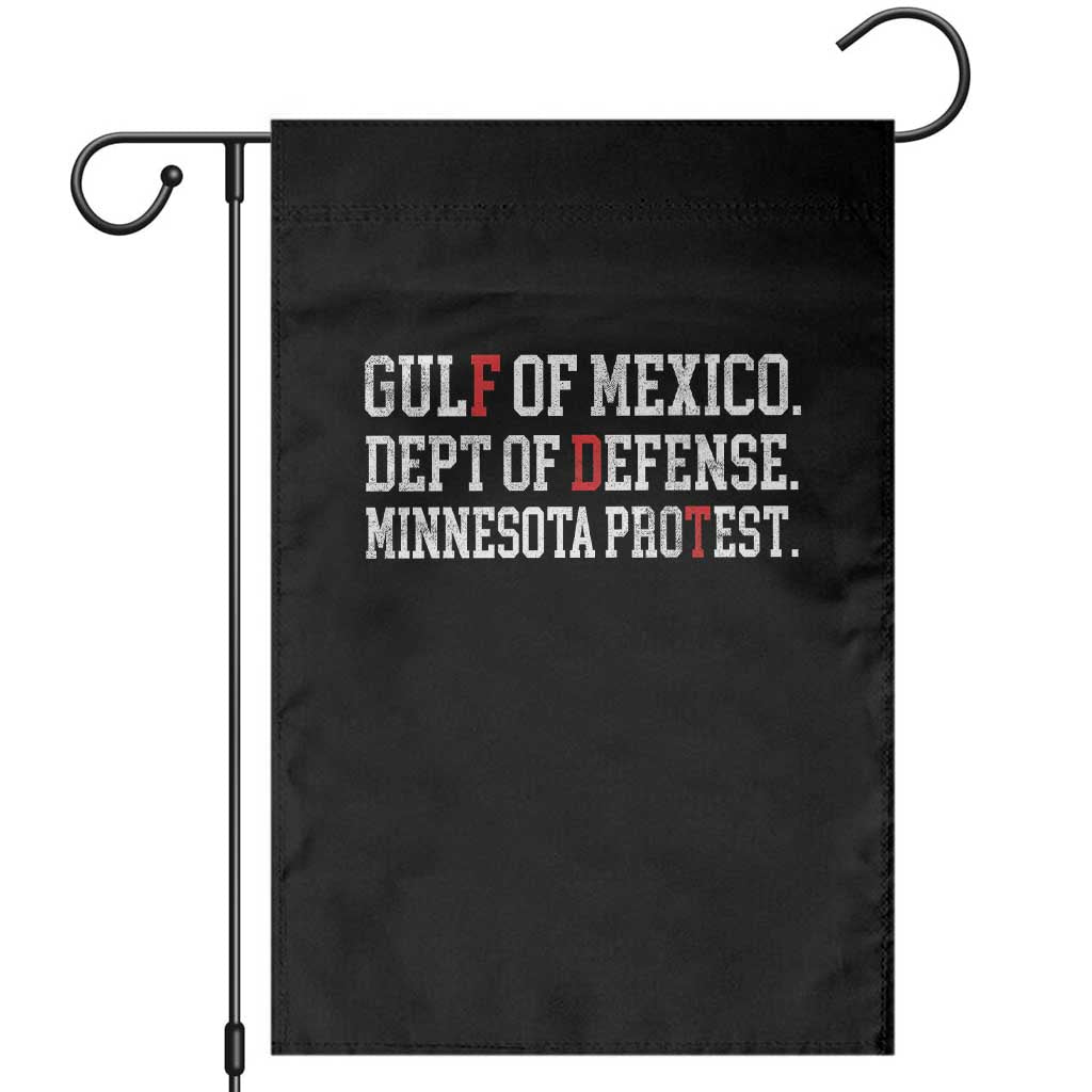 Gulf Of Mexico Dept Of Defense Minnesota Garden Flag Funny Political American Pride