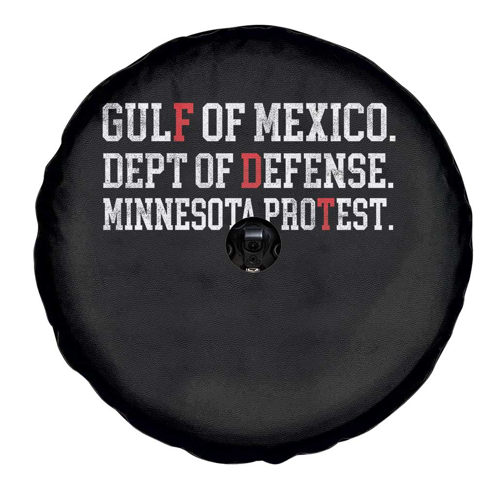 Gulf Of Mexico Dept Of Defense Minnesota Spare Tire Cover Funny Political American Pride