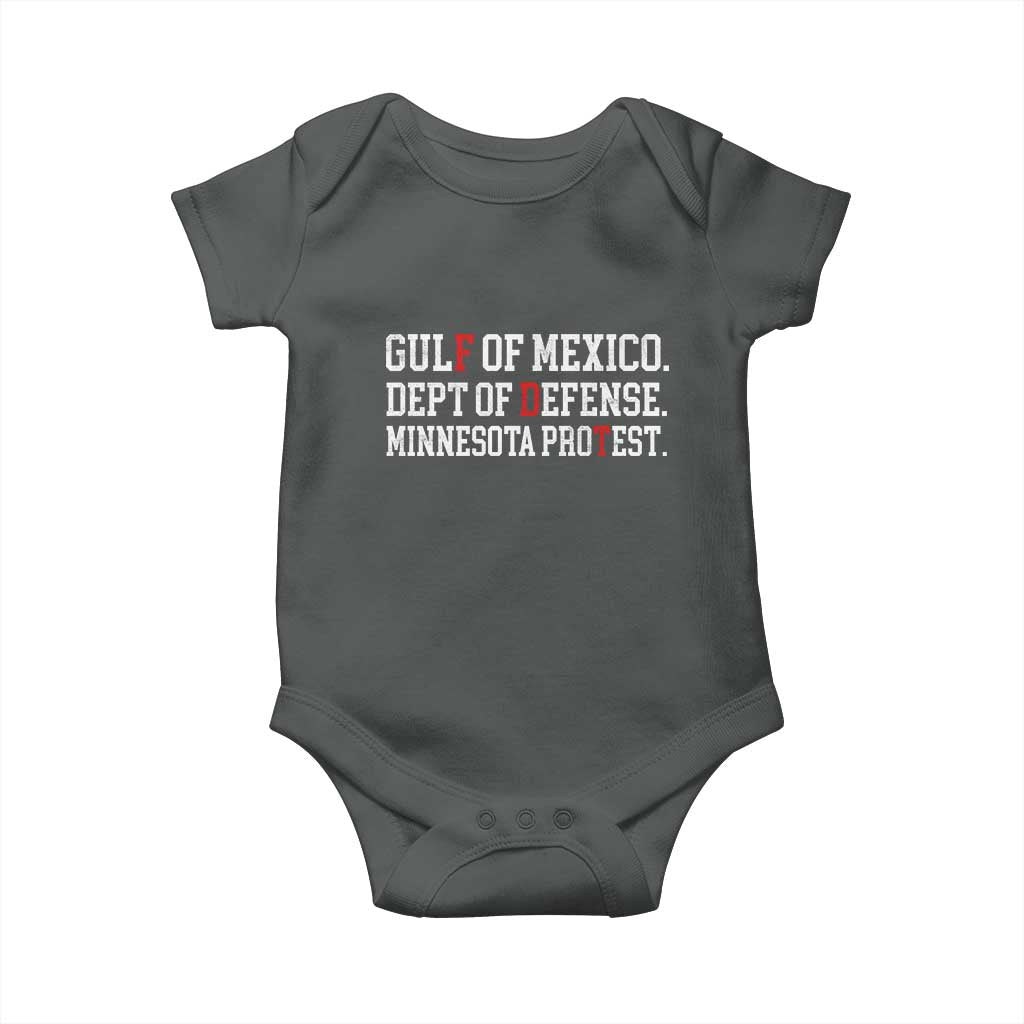 Gulf Of Mexico Dept Of Defense Minnesota Baby Onesie Funny Political American Pride
