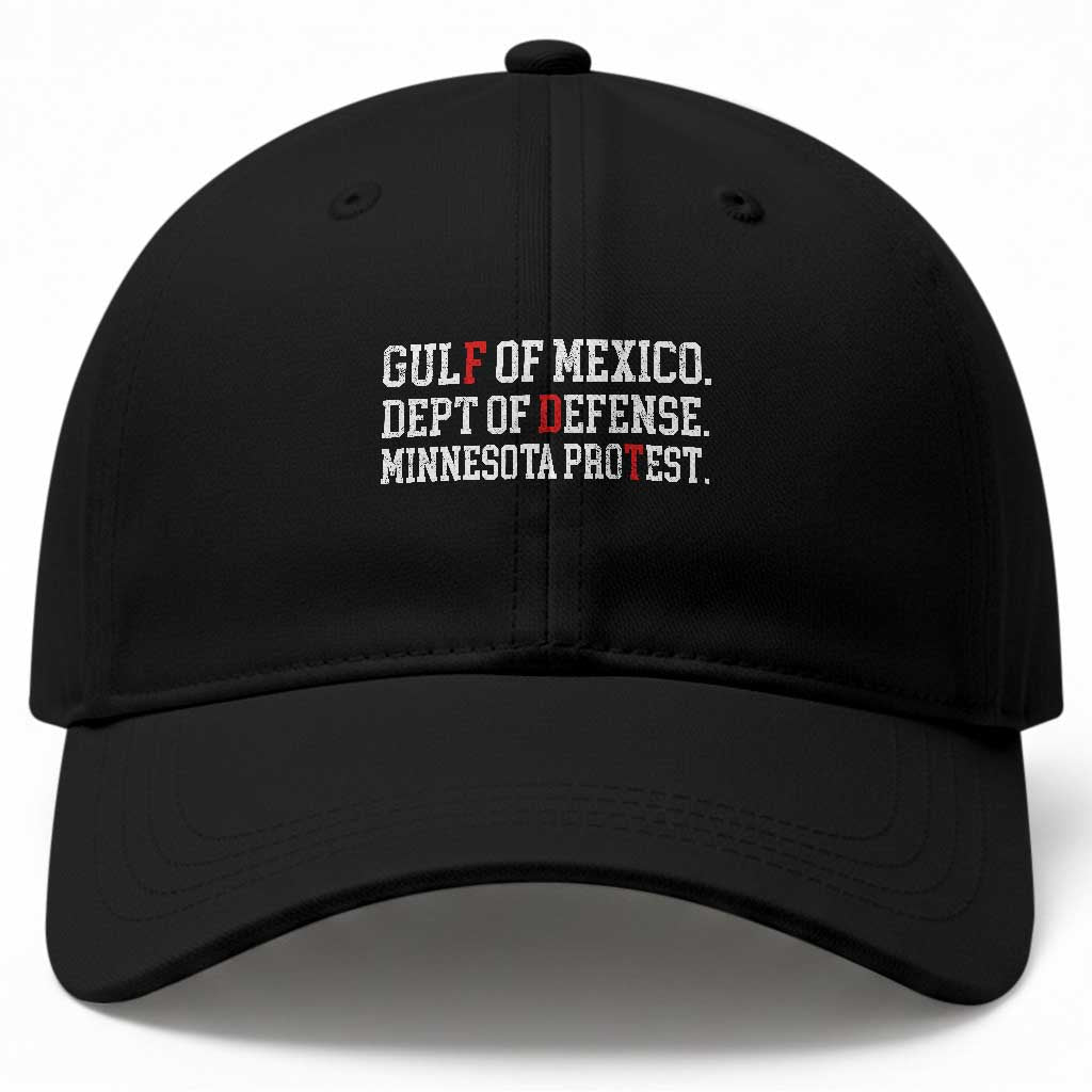 Gulf Of Mexico Dept Of Defense Minnesota Baseball Cap Funny Political American Pride