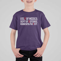 Gulf Of Mexico Dept Of Defense Minnesota T Shirt For Kid Funny Political American Pride