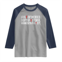 Gulf Of Mexico Dept Of Defense Minnesota Raglan Shirt Funny Political American Pride