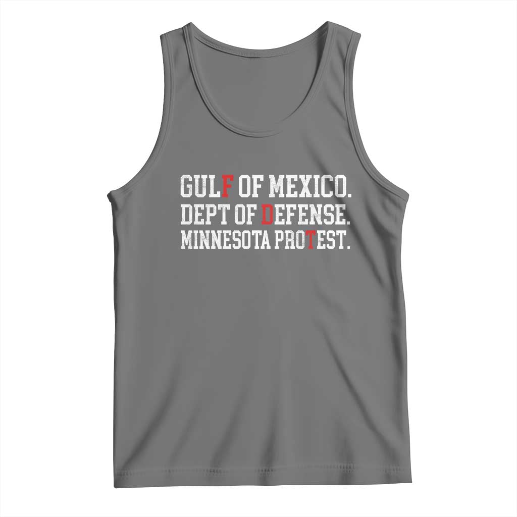 Gulf Of Mexico Dept Of Defense Minnesota Tank Top Funny Political American Pride
