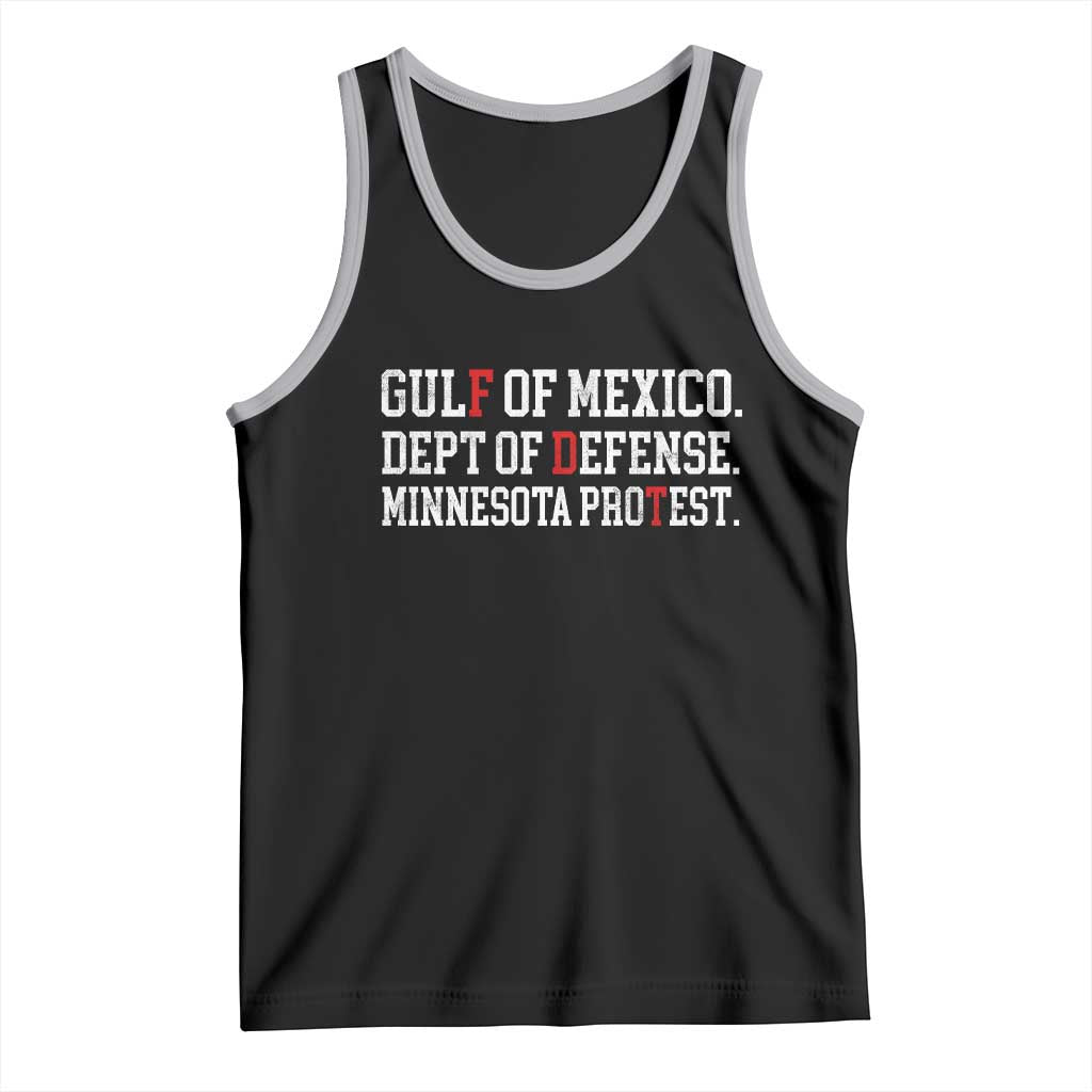 Gulf Of Mexico Dept Of Defense Minnesota Tank Top Funny Political American Pride