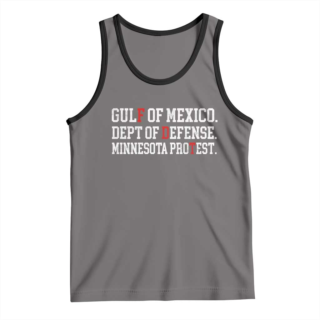 Gulf Of Mexico Dept Of Defense Minnesota Tank Top Funny Political American Pride