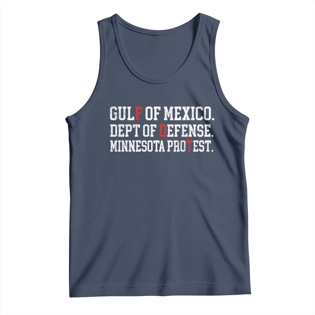 Gulf Of Mexico Dept Of Defense Minnesota Tank Top Funny Political American Pride