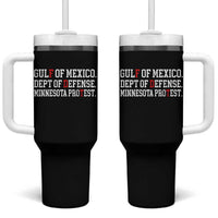 Gulf Of Mexico Dept Of Defense Minnesota Tumbler With Handle Funny Political American Pride