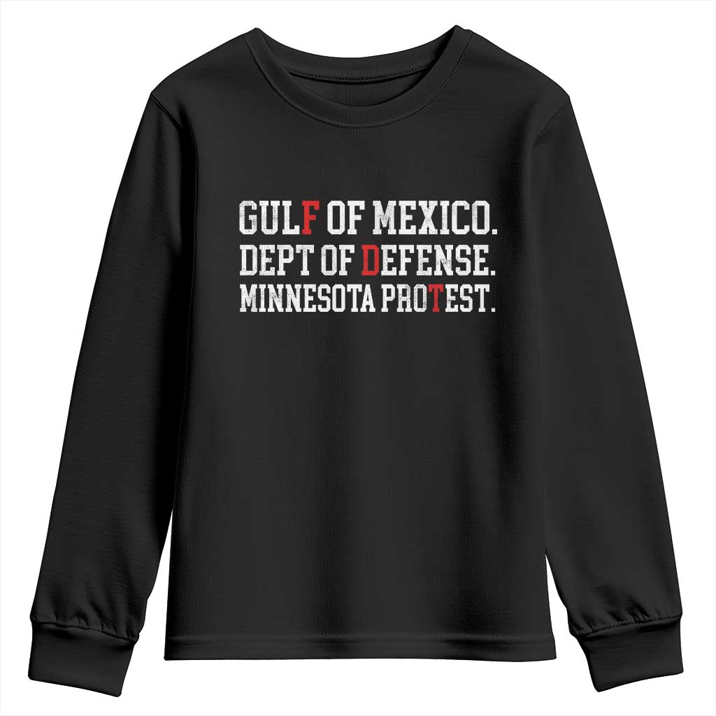 Gulf Of Mexico Dept Of Defense Minnesota Youth Sweatshirt Funny Political American Pride