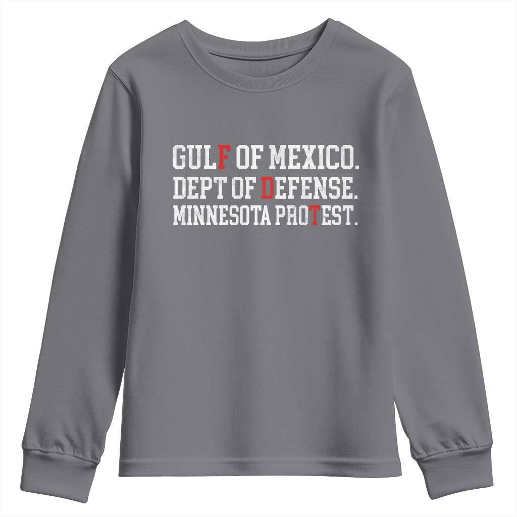 Gulf Of Mexico Dept Of Defense Minnesota Youth Sweatshirt Funny Political American Pride