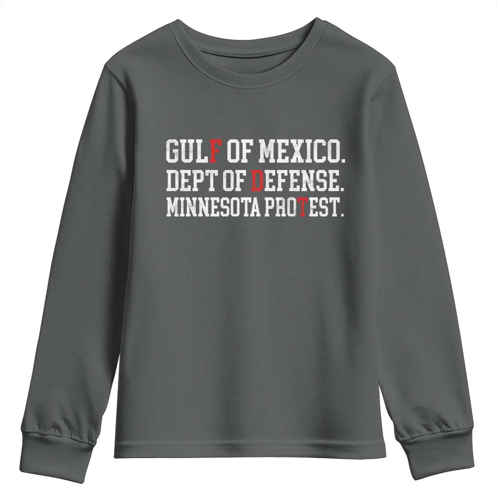 Gulf Of Mexico Dept Of Defense Minnesota Youth Sweatshirt Funny Political American Pride