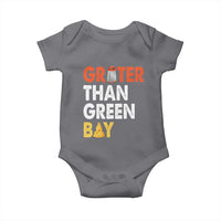 Funny Greater Than Green Bay Cheese Grate Baby Onesie