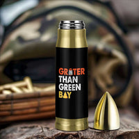 Funny Greater Than Green Bay Cheese Grate Bullet Tumbler