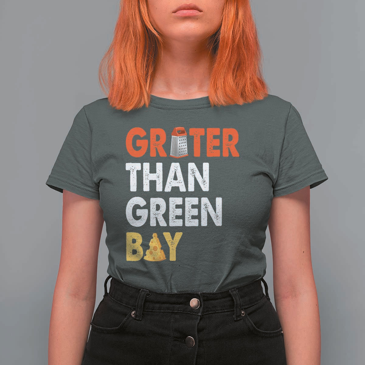 Funny Greater Than Green Bay Cheese Grate T Shirt For Women