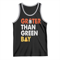 Funny Greater Than Green Bay Cheese Grate Tank Top