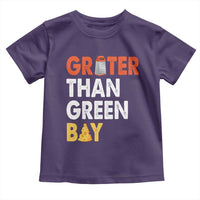 Funny Greater Than Green Bay Cheese Grate Toddler T Shirt