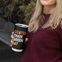 Funny Greater Than Green Bay Cheese Grate Tumbler Cup