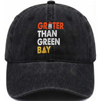Funny Greater Than Green Bay Cheese Grate Washed Cotton Baseball Cap