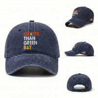 Funny Greater Than Green Bay Cheese Grate Washed Cotton Baseball Cap