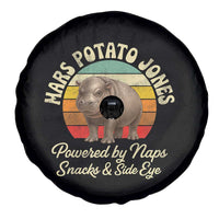 Funny Mars Potato Jones Spare Tire Cover Powered by Naps Snacks Side Eye Pygmy Hippo