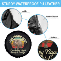 Funny Mars Potato Jones Spare Tire Cover Powered by Naps Snacks Side Eye Pygmy Hippo