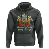 Funny Mars Potato Jones Hoodie Powered by Naps Snacks Side Eye Pygmy Hippo