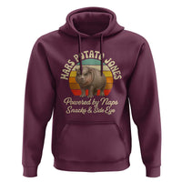 Funny Mars Potato Jones Hoodie Powered by Naps Snacks Side Eye Pygmy Hippo