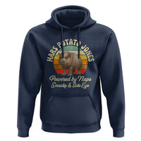 Funny Mars Potato Jones Hoodie Powered by Naps Snacks Side Eye Pygmy Hippo
