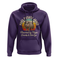 Funny Mars Potato Jones Hoodie Powered by Naps Snacks Side Eye Pygmy Hippo