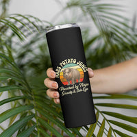 Funny Mars Potato Jones Skinny Tumbler Powered by Naps Snacks Side Eye Pygmy Hippo