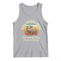Funny Mars Potato Jones Tank Top Powered by Naps Snacks Side Eye Pygmy Hippo