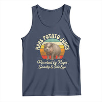 Funny Mars Potato Jones Tank Top Powered by Naps Snacks Side Eye Pygmy Hippo