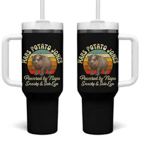 Funny Mars Potato Jones Tumbler With Handle Powered by Naps Snacks Side Eye Pygmy Hippo