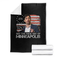 Get The Fuck Out Of Minneapolis Throw Blanket Mayor Resistance Protest Jacob Political