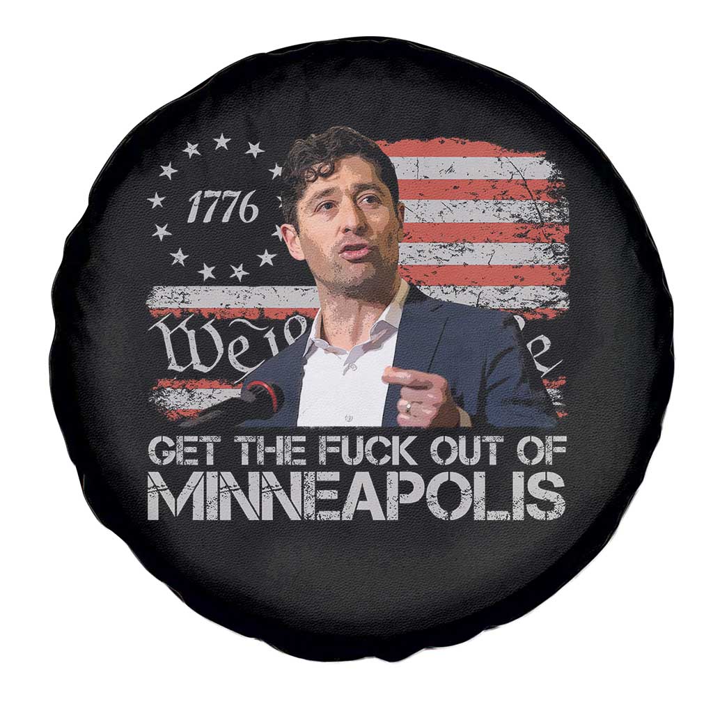 Get The Fuck Out Of Minneapolis Spare Tire Cover Mayor Resistance Protest Jacob Political