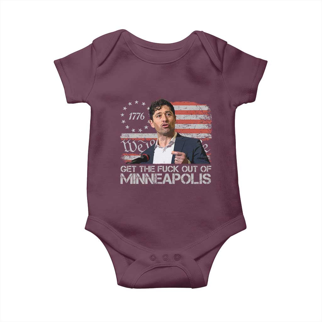Get The Fuck Out Of Minneapolis Baby Onesie Mayor Resistance Protest Jacob Political