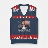 Get The Fuck Out Of Minneapolis V-Neck Knit Sweater Vest Mayor Resistance Protest Jacob Political