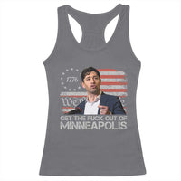 Get The Fuck Out Of Minneapolis Racerback Tank Top Mayor Resistance Protest Jacob Political