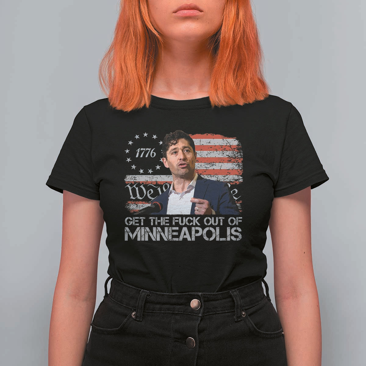 Get The Fuck Out Of Minneapolis T Shirt For Women Mayor Resistance Protest Jacob Political