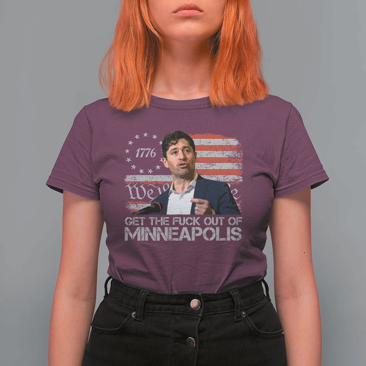 Get The Fuck Out Of Minneapolis T Shirt For Women Mayor Resistance Protest Jacob Political